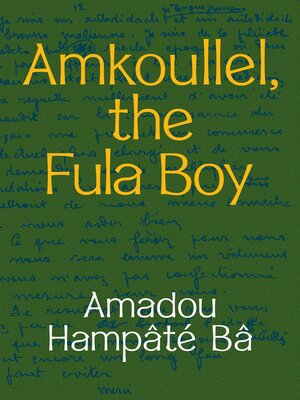 cover image of Amkoullel, the Fula Boy
